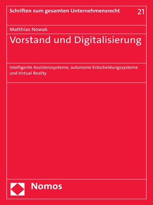 cover image of Vorstand und Digitalisierung